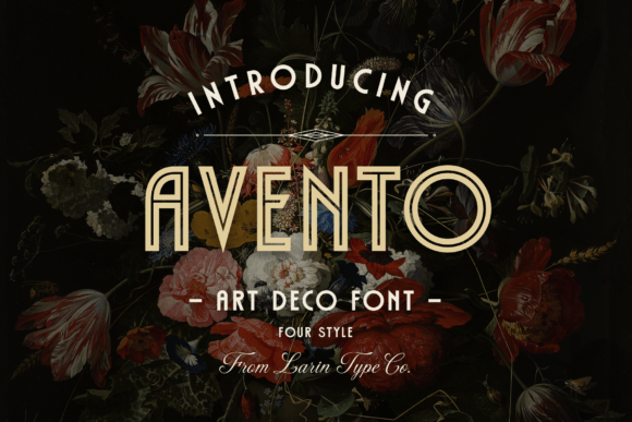 Avento Font: Vintage Art Deco Style for Crafters