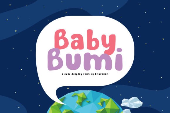 Baby Bumi Font: Bold Display Type for Crafters
