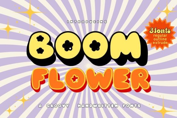 Boom Flower Font: A Playful Typeface for Branding