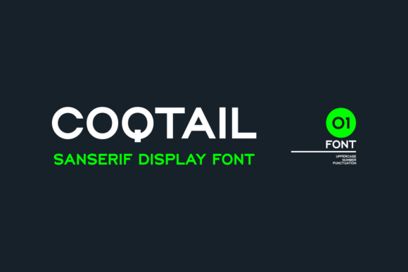Coqtail Font: A Clean Display Typeface for Web Design