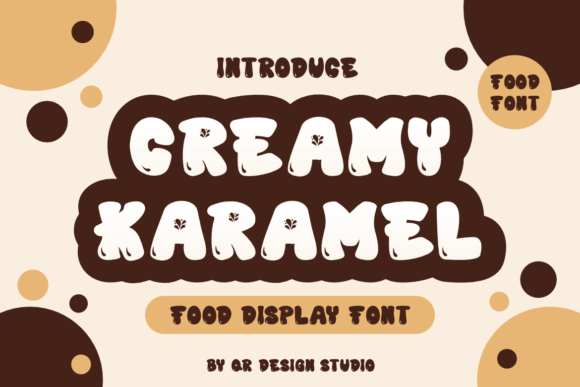 Creamy Karamel Font: Friendly Display Type for Web Design