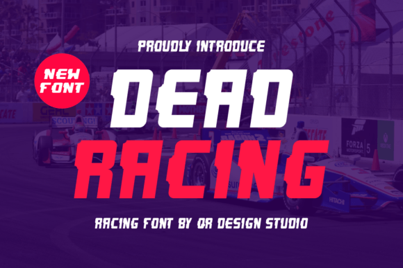 Dead Racing Font: Playful Display Typography for Web Design
