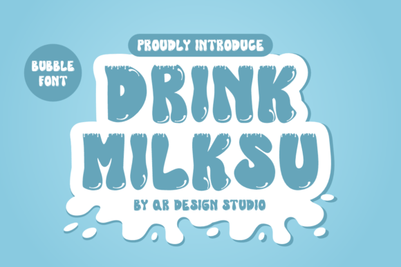 Drink Milksu Font: Adding Joy to Small Business Branding
