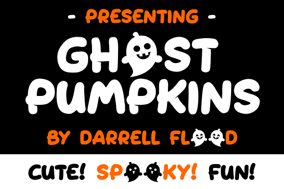 Ghost Pumpkins Font: Cute Halloween Display Typeface for Crafters