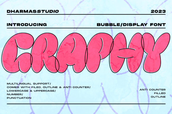 Graphy Font Review: Y2K Bubble Type for Modern Branding