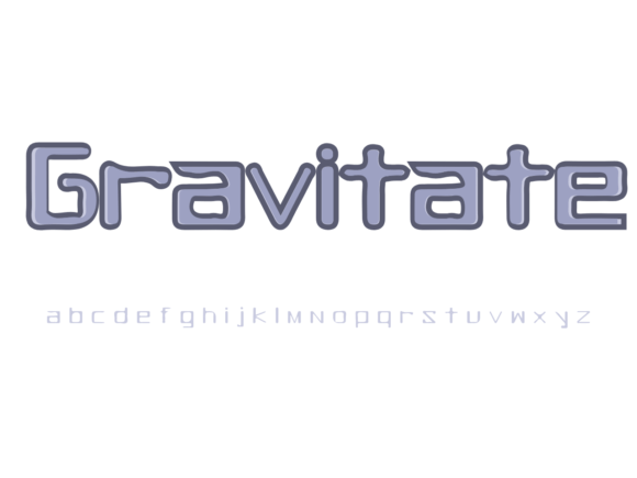 Gravitate Font: Friendly Display Typography for Digital Campaigns