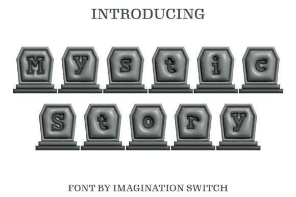 Mystic Story Inflated Font for Handmade Crafts