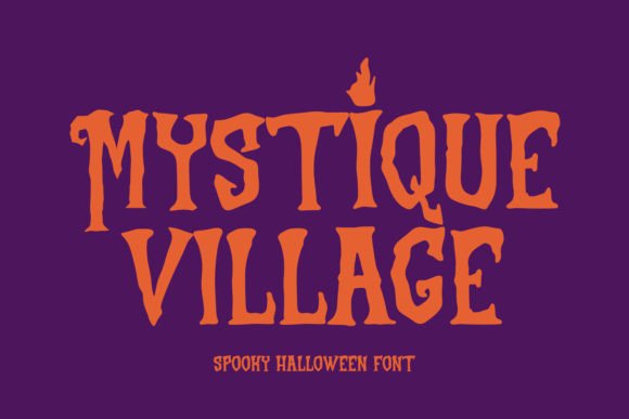 Mystique Village Font: Spooky Charm for Handmade Labels