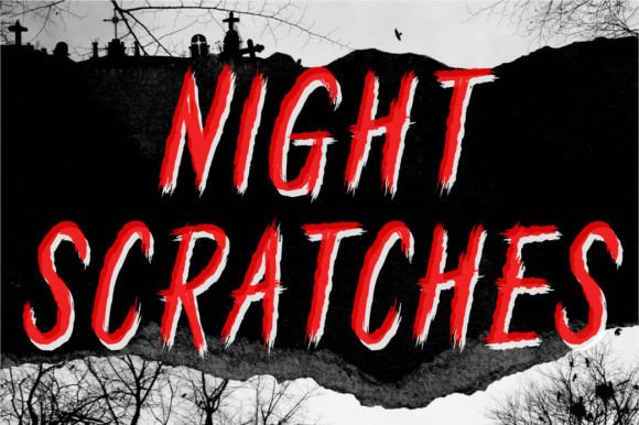 Night Scratches Font: A Web Designer’s Layout Test