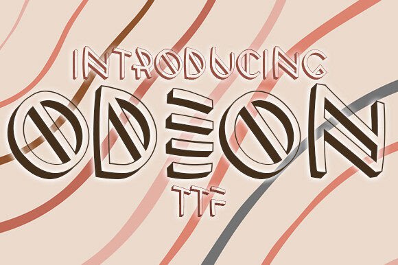 Odeon Font: Elevating Editorial Design with Abstract 3D Type