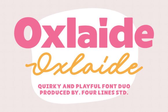 Oxlaide Font: Bold Display Type for Handmade Crafts