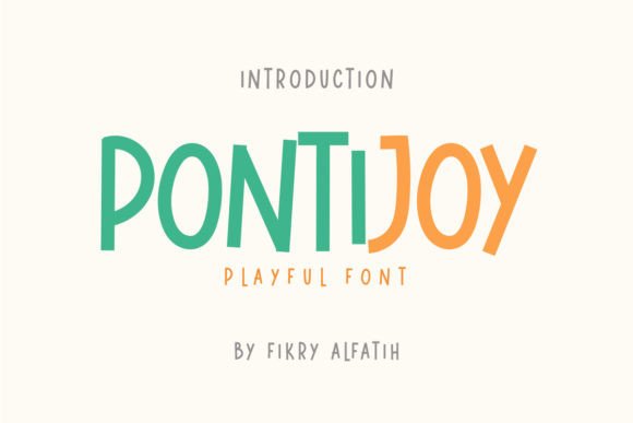 Pontijoy Font: Playful Display Type for Digital Campaigns