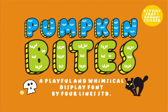 Pumpkin Bites Font: Whimsical Display Type for Marketing