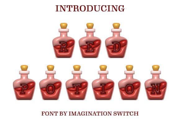 Red Potion Inflated Font: Adding Dimension to Brand Identity