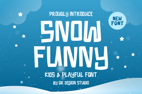 Snow Funny Font: Quirky Display Type for Editorial Design
