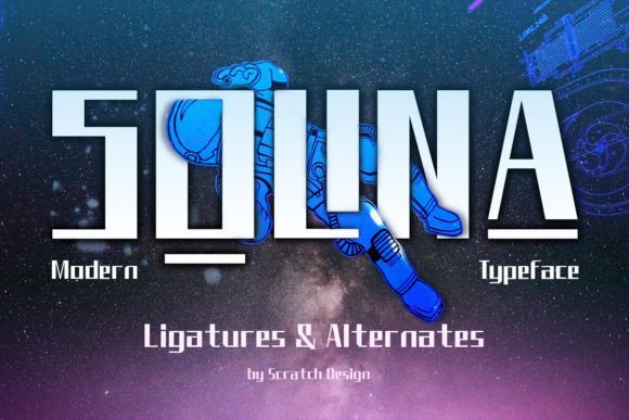 Solina Font: A Futuristic Display Typeface for Editorial Design