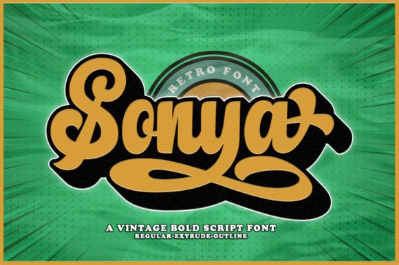 Sonya Font: Retro Style for Small Business Branding