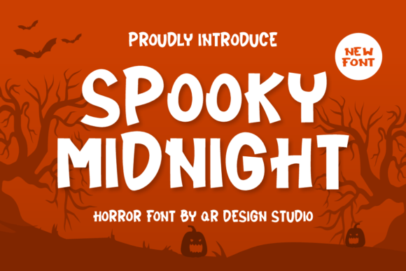 Spooky Midnight Font: A Bold Display Typeface for Branding