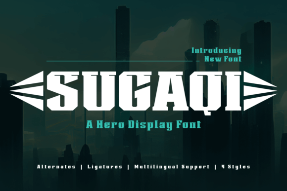 Sugaqi Font: Bold Display Typography for Web Design