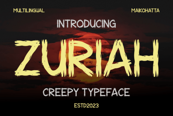 Zuriah: A Designer’s Take on This Display Font